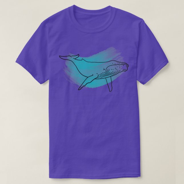 Kleiner Buckelwal T-Shirt (Design vorne)