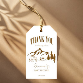 Kleiner Camper Boho Babydusche personalisierter Ge Geschenkanhänger