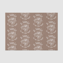 Kleiner Camper ist auf dem Weg Babydusche Seidenpapier