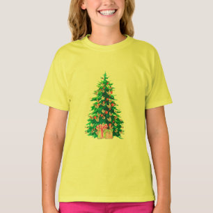 Kleiner Cat Faces Tree   Funny Meowy Christmas Tre T-Shirt
