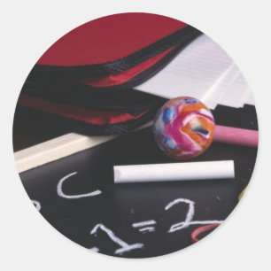 Kleiner Chalkboard Runder Aufkleber