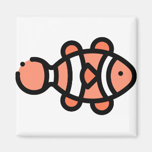 Kleiner Clownfisch Magnet