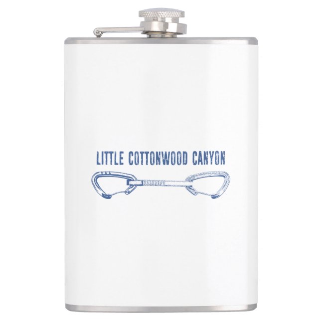 Kleiner Cottonwood Canyon Klettersteig Schnappschu Flachmann (Vorderseite)