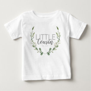Kleiner Cousin Grüner Wasserfarben Baby T-shirt