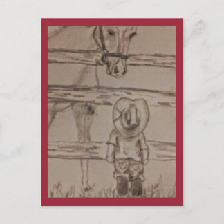 kleiner Cowboy Postkarte