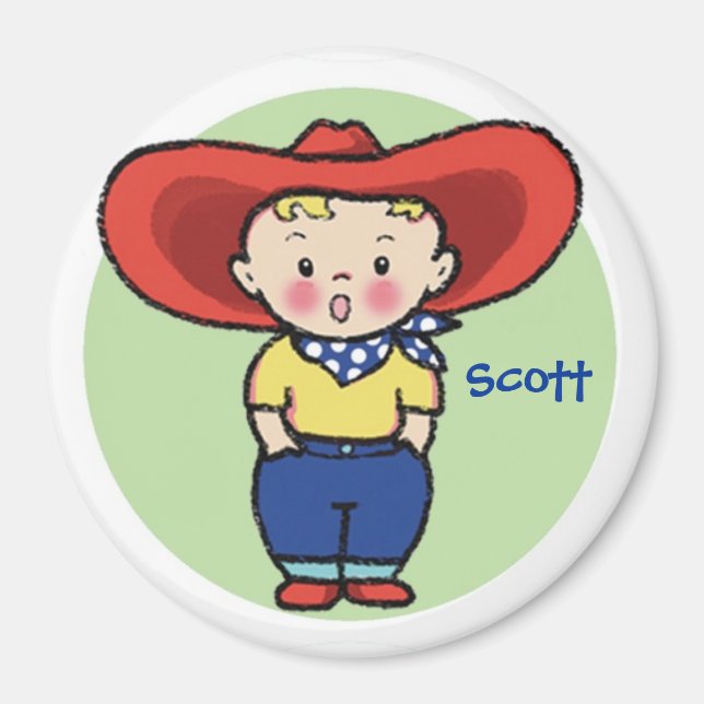 Kleiner Cowboy - sprechendes Magnet (Vorne)