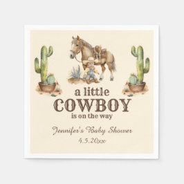 kleiner Cowboy unterwegs, Western-Junge-Dusche Serviette