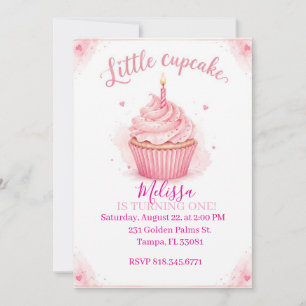 Kleiner Cupcake wird EINS Einladung