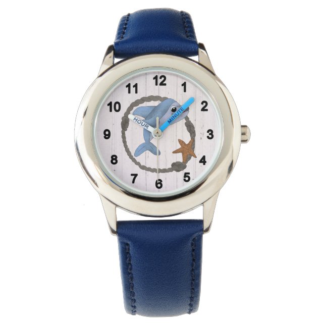 Kleiner Delpin Armbanduhr (Vorderseite)