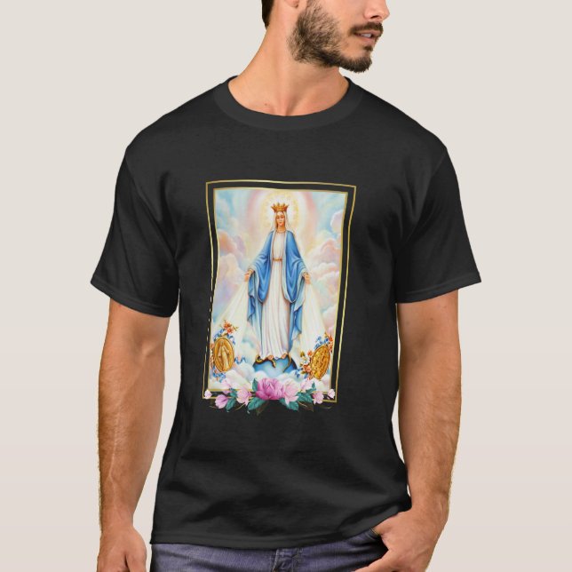 Kleiner der gesegneten Jungfrau Mary Mother of Chr T-Shirt (Vorderseite)