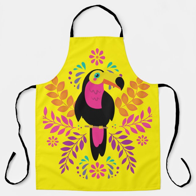 Kleiner Dornvogel auf der Schürze (Vorderseite)