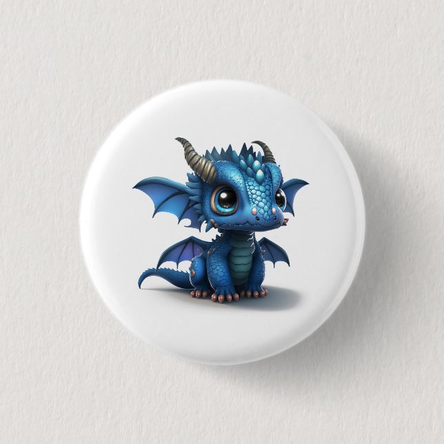 Kleiner Drache Button (Vorderseite)