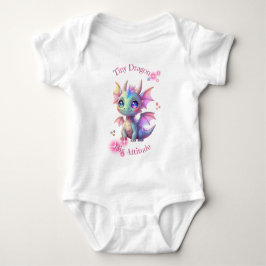 Kleiner Drache, große Attitüde – Süßer Kawaii-Drac Baby Strampler
