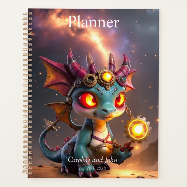 Kleiner Drache, große Energie – Der Ember Clocklin Planer (Vorderseite)