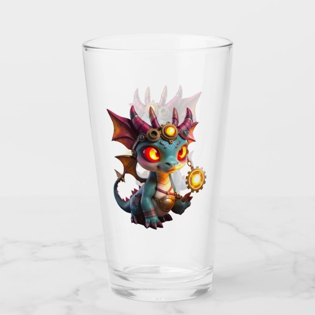 Kleiner Drache, große Energie – Die Ember Clocklin Glas (Vorderseite)