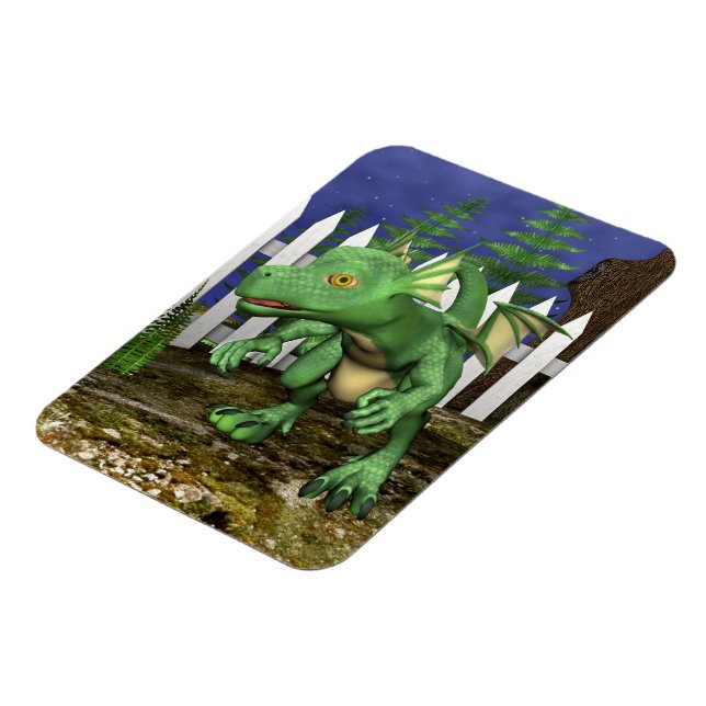 Kleiner Drache Magnet (Linke Seite)