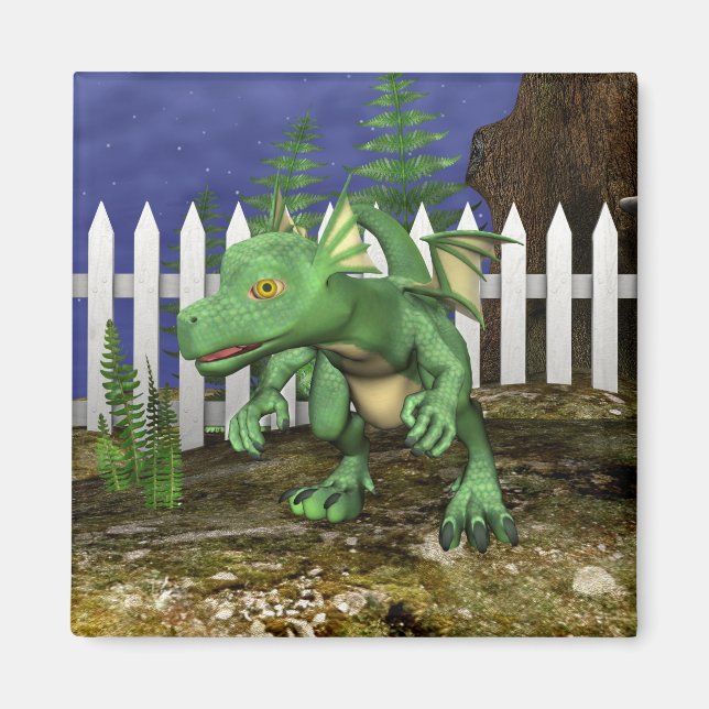 Kleiner Drache Magnet (Vorne)