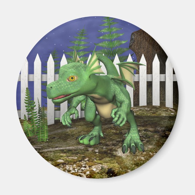 Kleiner Drache Magnet (Vorne)