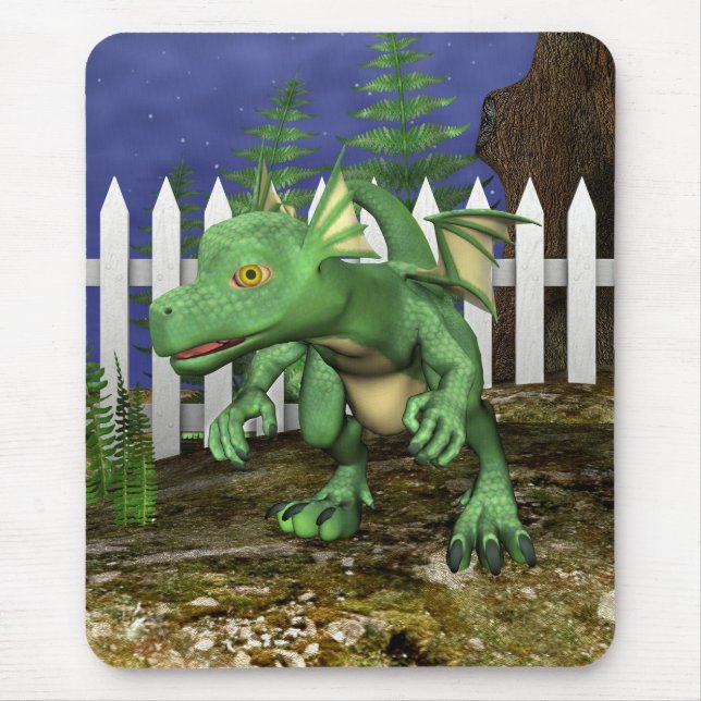 Kleiner Drache Mousepad (Vorne)