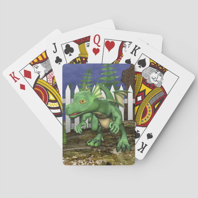 Kleiner Drache Spielkarten (Rückseite)