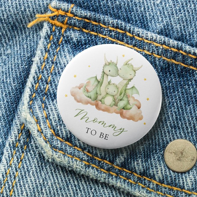 Kleiner Dragon Mommy to Be Button (Von Creator hochgeladen)