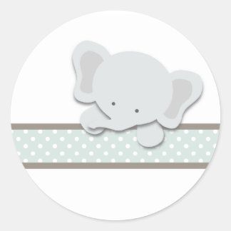 Kleiner Elefant {Aquamarin} | Aufkleber