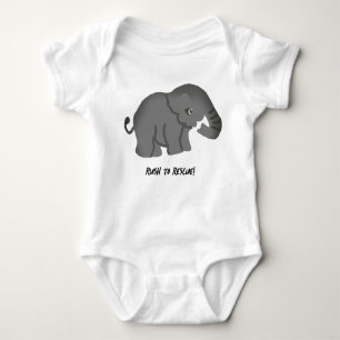 Kleiner Elefant Baby Strampler