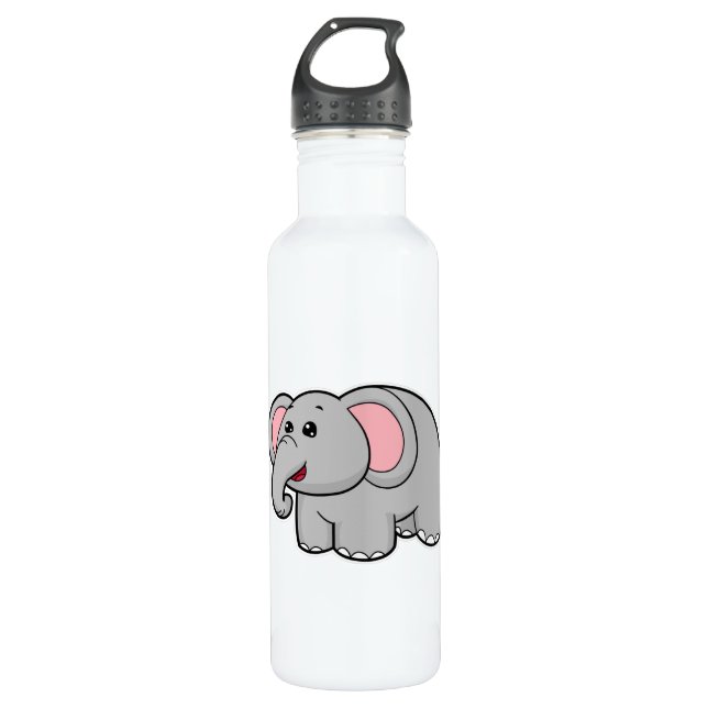 Kleiner Elefant Edelstahlflasche (Vorderseite)