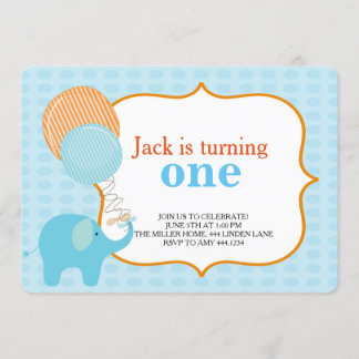 Kleiner Elefant Erstgeburt Einladungen