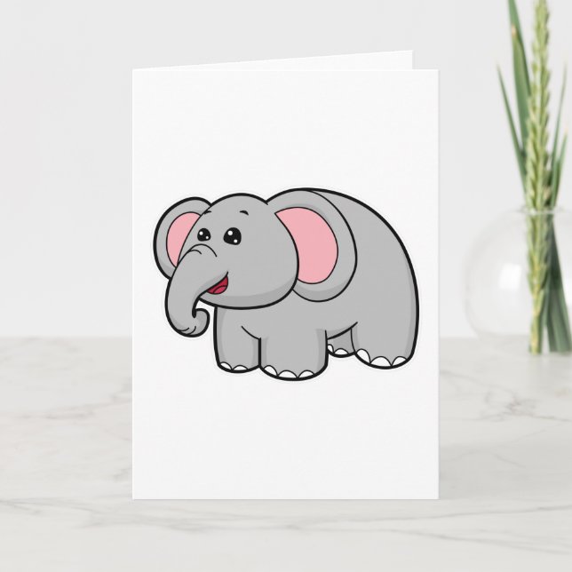 Kleiner Elefant Karte (Vorderseite)
