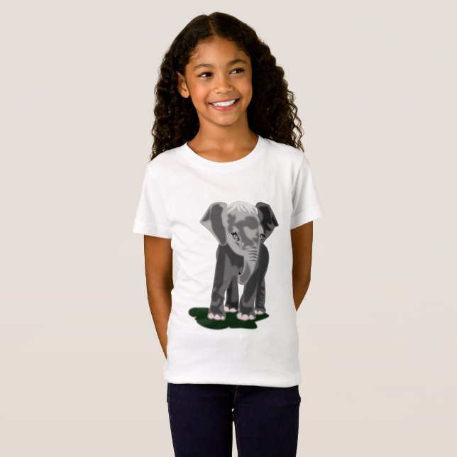 Kleiner Elefant Kids T - Shirt (Vorne ganz)