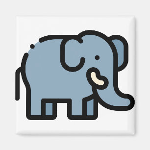 Kleiner Elefant Magnet