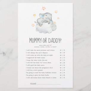 Kleiner Elefantenjunge Mommy oder Daddy Game