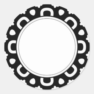 Kleiner, eleganter, einfacher Mandala-Aufkleber Runder Aufkleber