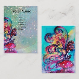 Kleiner Elf Pilze, Aquamarin Visitenkarte