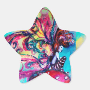 Kleiner Elf von Mushrooms Star Stern-Aufkleber