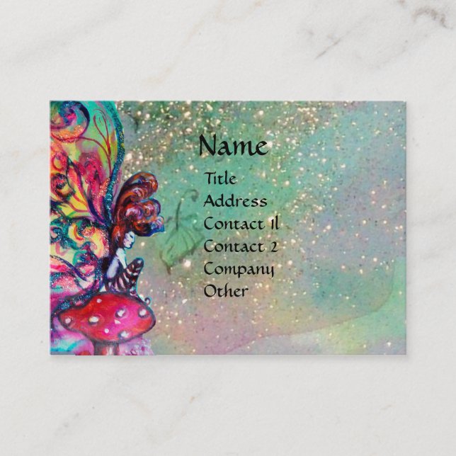 Kleiner Elf von Pilzen Visitenkarte (Vorderseite)