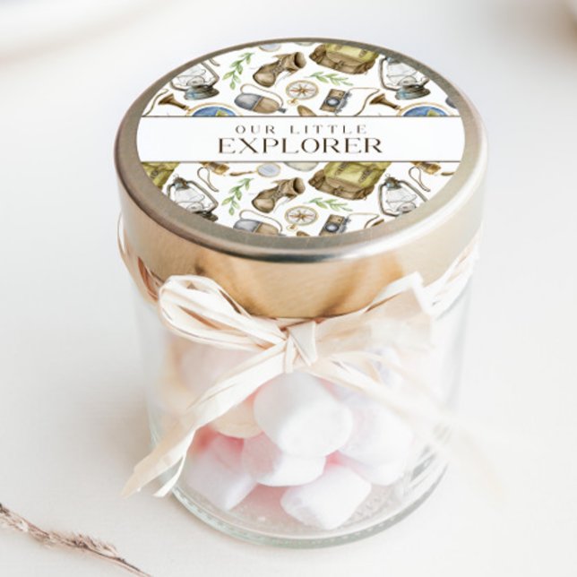 Kleiner Explorer-neutraler Gefallen Runder Aufkleber (Von Creator hochgeladen)