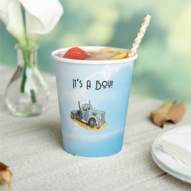 Kleiner Fahrer Pappbecher (In Situ)