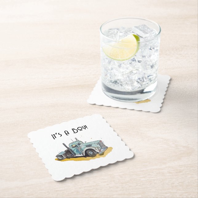 Kleiner Fahrer unterwegs Untersetzer (Vor Ort)