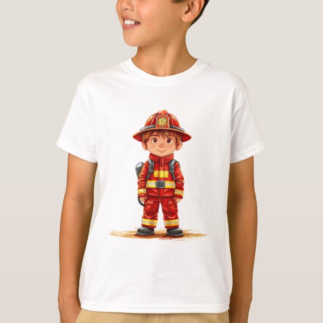 Kleiner Feuerwehrmann T-Shirt (Vorderseite)