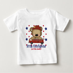 Kleiner Feuerwehrmann wie Daddy Baby T-shirt