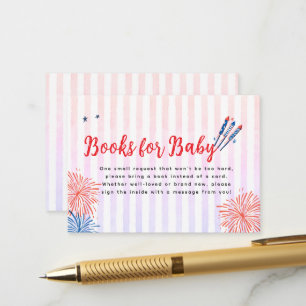 Kleiner Feuerwerkskörper Bücher fürs Baby zum 4. Begleitkarte
