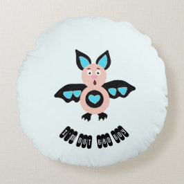 Kleiner Fledermaus Rundes Kissen