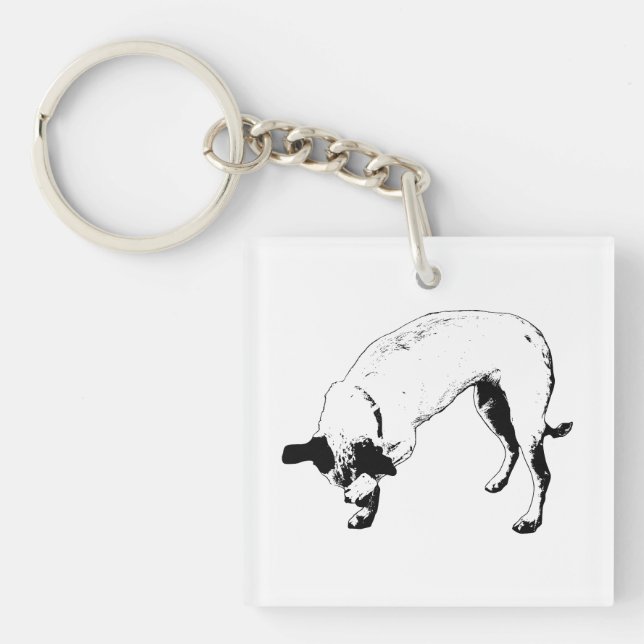 Kleiner Freude Terrier Schlüsselanhänger (Vorderseite)