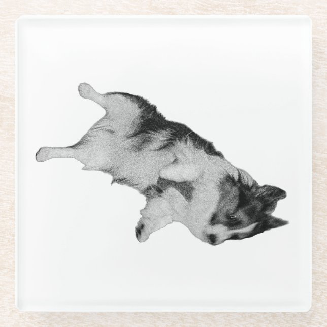 Kleiner Frieden Glasuntersetzer (Vorderseite)