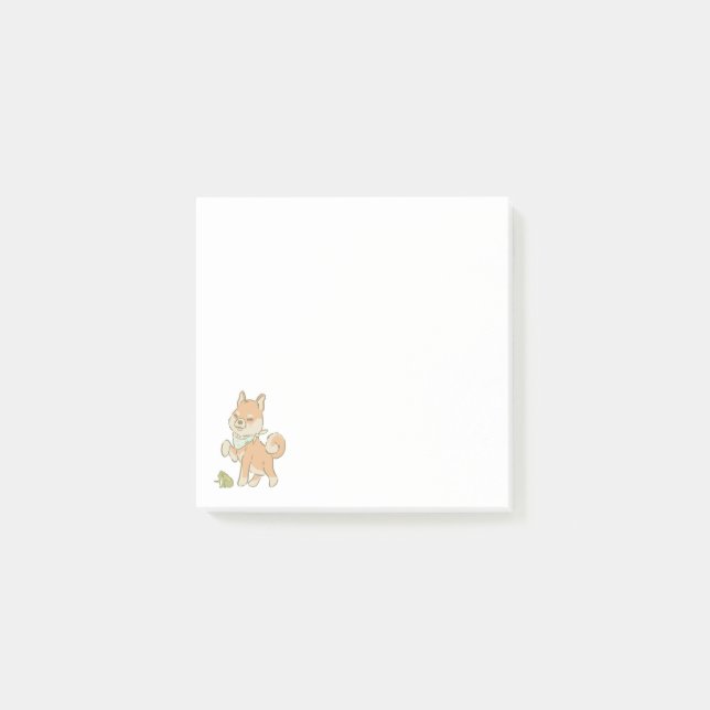 Kleiner Frosch-Wächter Post-it Klebezettel (Vorderseite)