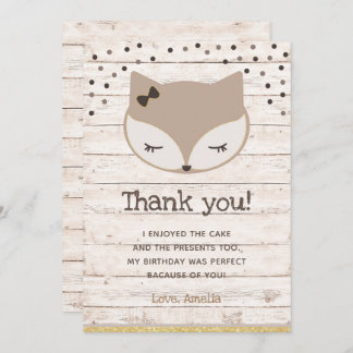 Kleiner Fuchs, Wunderland danke Karten