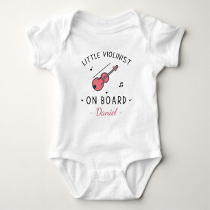 Kleiner Geiger an Bord - Geigenmusiker Baby Strampler
