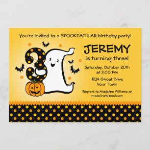 Kleiner Geist 3. Geburtstag Einladung